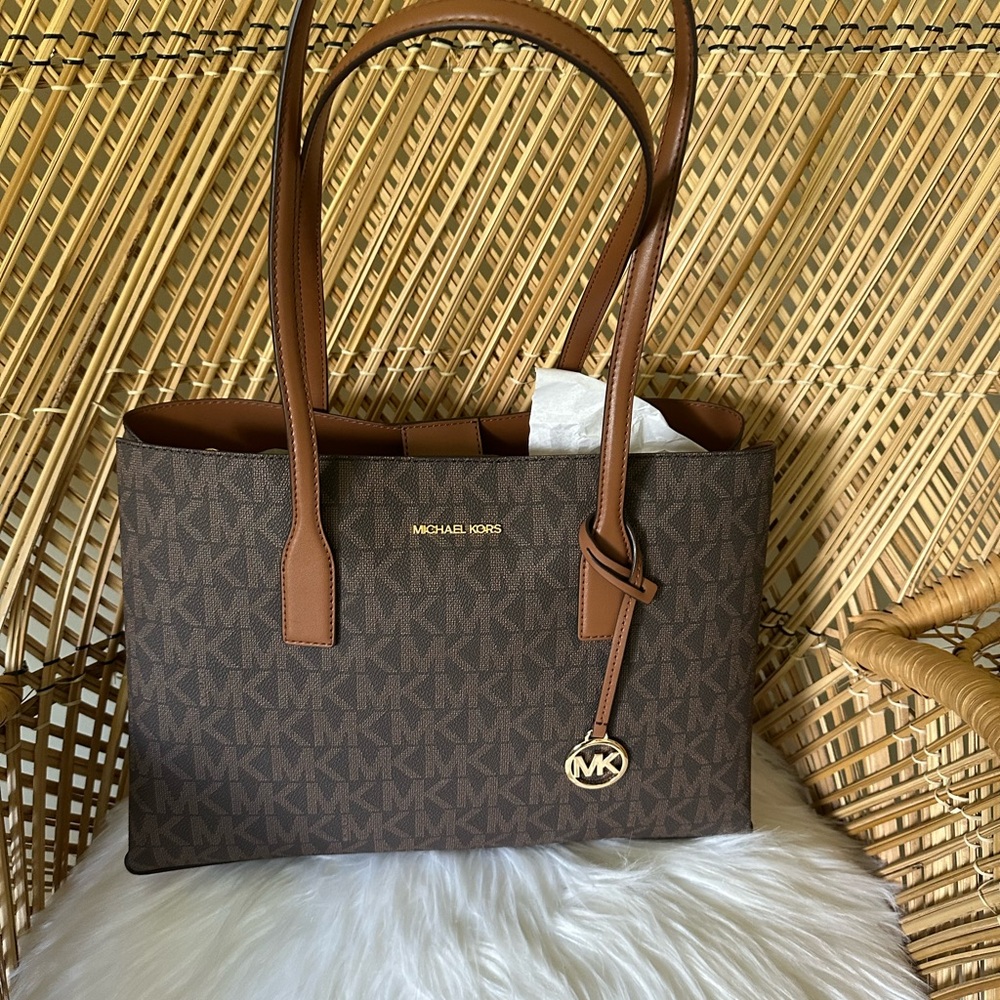 Michael Kors Dark Brown Signature Tote